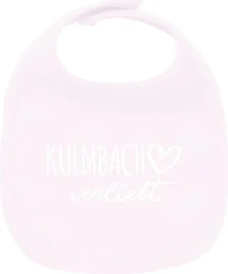 Produktbild von Huuraa Unisex Babylatz Kulmbach verliebt Geschenk Babypink  Baumwolle Kulmbach Mitbringsel