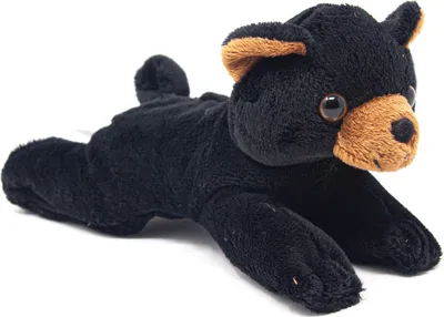 Image de Cornelissen - Doudou - ours noir couché - 17 cm