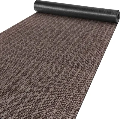 Produktbild von Küchenläufer Flur Läufer Küchenteppich Teppich Textil ITACA Braun Streifen Robust Breite 67cm Länge 400cm