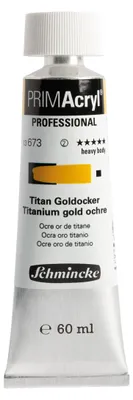 Produktbild von Titan Goldocker 60ml - PRIMAcryl Acrylfarbe Schmincke 13 673 011