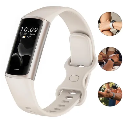 Produktbild von Aktivitätstracker mit GPS, Herzfrequenz, 7 Tage Akku, Google Dienste, Schlafanalyse,Silber Smartwatch,Fitnesstracker