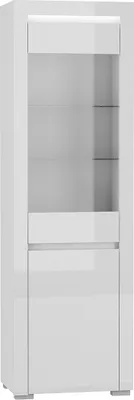 Produktbild von Vitrine Kasla mit 2 Türen, Weiß, 195cm