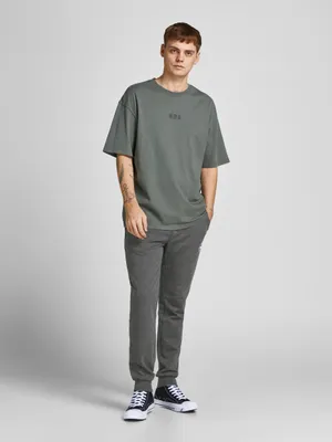 Produktbild von Jack & Jones 12165322, Joggers, Erwachsener, Grau, M, Baumwolle, Nicht bleichen