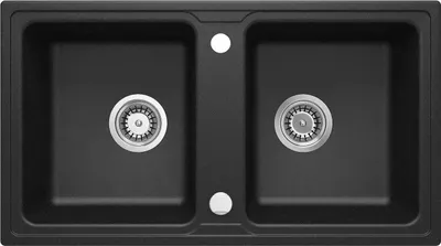 Produktbild von Granitspülbecken, 2 - Becken - graphit metalic 780 x 435 x 180 mm