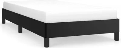 Produktbild von vidaXL Bettgestell Schwarz 90x200 cm Kunstleder