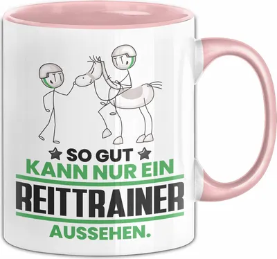 Produktbild von Reittrainer Geschenk Tasse So Gut Kann Nur Ein Reittrainer Aussehen Geschenkidee Kaffee-Becher (Rosa)