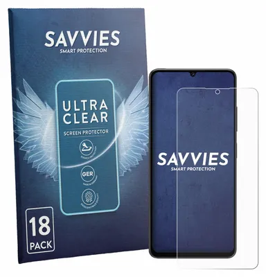 Produktbild von 18x Für Lava Shark 2 Schutzfolie Savvies Displayschutz Display Schutz Folie Klar Transparent