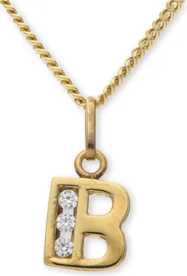 Produktbild von JuwelmaLux Anhänger 333 Gold Buchstabe "B" mit Zirkonia JL16-02-0012