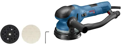 Zdjęcie produktu dla Bosch GET 55-125 Professional, Losowa szlifierka oscylacyjna, Rzep, Czarny, Niebieski, 3300 RPM, 7800 RPM, 6600 OPM