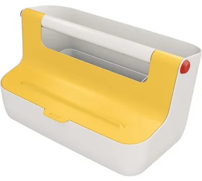 Zdjęcie produktu dla Leitz 61250019, Schowek, Biały, Żółty, Prostokątny, Plastik, Monochromatyczny, Wewnętrzna