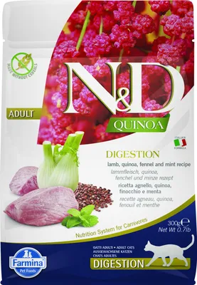 Imagen del producto de N&D Quinoa CAT Digestion, sabor cordero y hinojo, 300g