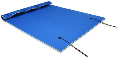 Produktbild von Schwimmende Wasserauflage mit 3 Lagen, Wasserhängematte Wasserliege Schwimmfloß Schwimmender Teppich, 270 x 180 x 3,5 cm