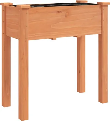Produktbild von vidaXL Pflanzkübel mit Einsatz Braun 71x37x76 cm Massivholz Tanne