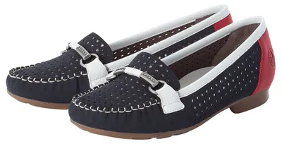 Produktbild von Rieker Damen Slipper blau kombi, Damen:37 EU