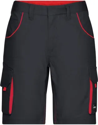 Produktbild von Workwear Bermudas - COLOR - carbon/red, Gr. 46