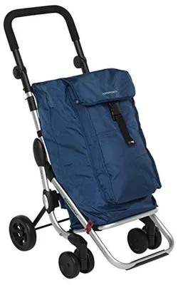 Zdjęcie produktu dla Foppapedretti Go Up, Torba wózek, Aluminium, Czarny, Granatowy (marynarski), Aluminium, Tkanina, Guma, Pianka termiczna, Monochromatyczny, Go Up, 6 l