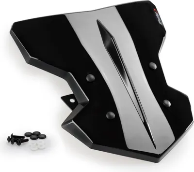 Productafbeelding van PUIG kuipruit, zwarte sportuitvoering, goedgekeurd (ABE) voor Yamaha MT-125
