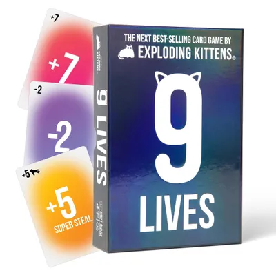 Produktbild von Exploding Kittens 9 Lives – Das rasante Kartenspiel, das leicht zu erlernen ist und viel Spaß macht