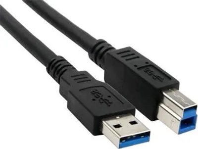 Obrázek produktu pro Hamlet XCU320ABMM, 2 m, USB A, USB B, USB 3.2 Gen 1 (3.1 Gen 1), Samec/samec, Černá