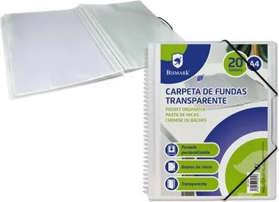 Immagine prodotto di Cartella Bismark A4 20 unità Trasparente Trasparente Taglia unica
