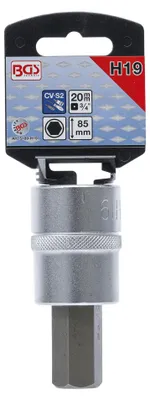 Zdjęcie produktu dla BGS technic Bit Socket, Stal chromowo-wanadowa, 420 mm, 85 mm, 420 g
