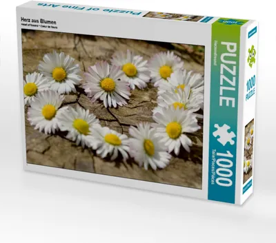 Produktbild von Calvendo Herz aus Blumen 1000 Teile Puzzle quer 640x480mm, CALVENDO; 7398620