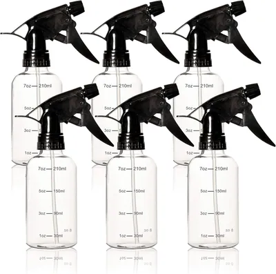 Produktbild von Sprühflaschen Set 6 Stück Zerstäuber Weiß 250 ml Set