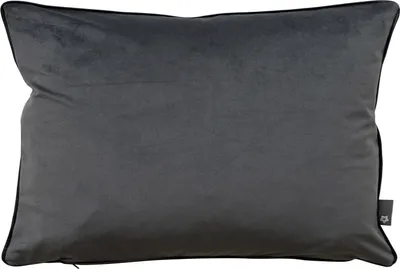 Produktbild von Pichler Samtkissen mit Keder uni Kissenhülle 2er Set 51 x 51 cm SALON Rechteck anthrazit