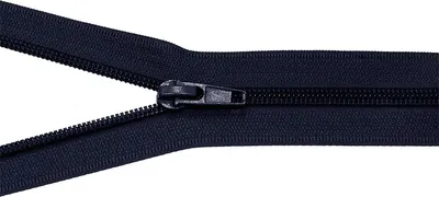 Obrázek produktu pro Zip spirálový, dělitelný, 5mm, délka 80 cm, tmavě modrý / 1 m