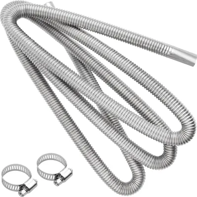 Produktbild von Abgasschlauch 3M Ø 25mm Abgasrohr Auspuff Auto Metallschlauch für Stromerzeuger Diesel Heizung mit Zwei Edelstahlklammern