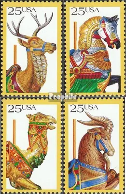 Produktbild von Briefmarken USA 1988 Mi 2010-2013 (kompl.Ausg.) postfrisch Karusselltiere
