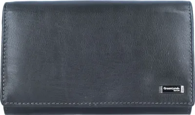 Produktbild von Greenland Nature Black Nappa Geldbörse RFID Leder 16 cm