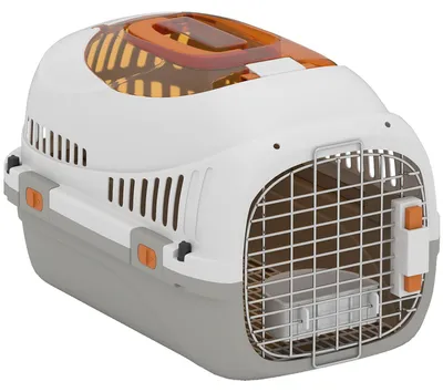 Produktbild von PawHut Transportbox Hundetransportbox für Katze Miniaturhunde bis 4kg 49x32x31cm