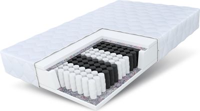 Matratze 140x200 cm MEDIC Höhe ca. 21 cm H2 H3 Premium Taschenfederkern 7 ZONEN