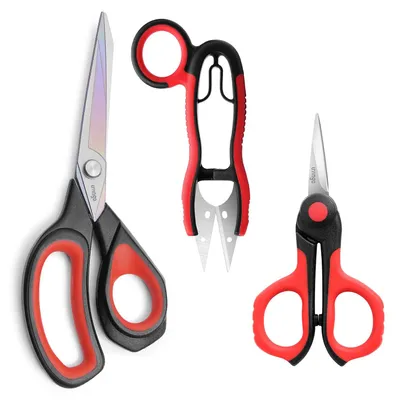 Nähscheren-Set 3-teilig, Titan beschichtet, Edelstahl, 21,6 cm