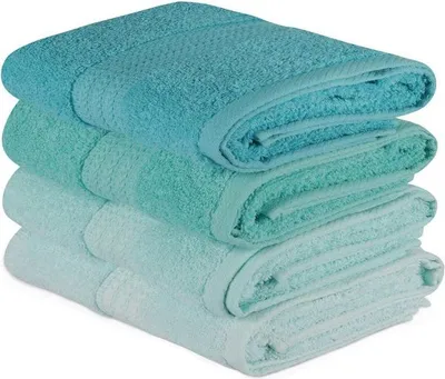 Obrázek produktu pro Ručníky, sada 4 ks, 50 x 90 cm, 100 % bavlna, tmavě modrá
