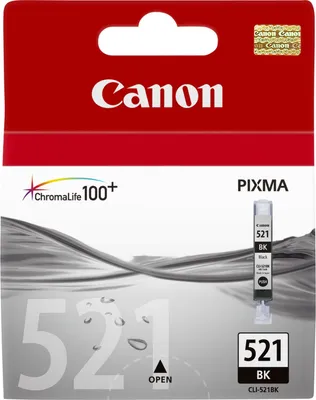 Obrázok produktu pre Čierny atrament Canon CLI-521BK