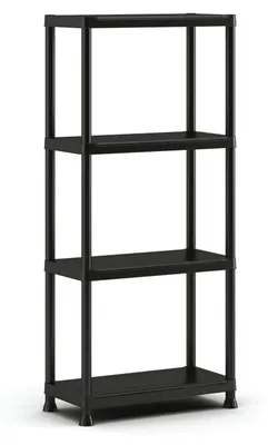 Immagine prodotto di Keter Scaffale In Plastica Plus 4 Ripiani 60x30x135 Cm Nero