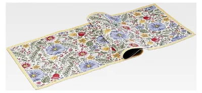 Produktbild von Tischläufer Frühling Bunt, Maschinenwaschbar, Gobelin Läufer für Ostern, Baumwolle/Polyester