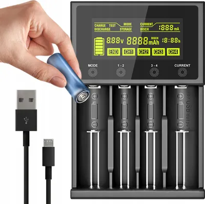 Zdjęcie produktu dla ŁADOWARKA DO AKUMULATORÓW SMART TOUCH Lii-M4S