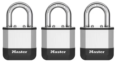 Obrázek produktu pro MASTER LOCK PK1EURTRI, Bez třmenu, Zámek, Sjednocené zámky, Stříbrná, Ocel, Ve tvaru U