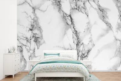 Produktbild von MuchoWow® Fototapete für Wohnzimmer oder Schlafzimmer Wandtapete Vinyl Motivtapete Marmor - Muster - Linie - 360x240 cm - Vinyl-Tapete
