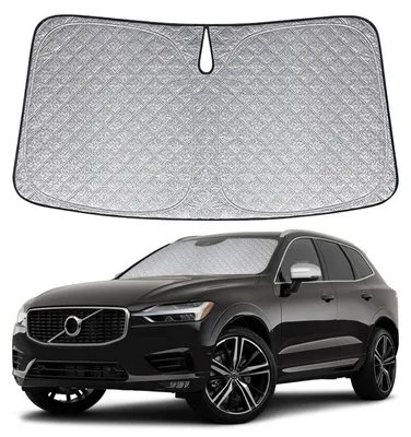Immagine prodotto di Parasole per parabrezza anteriore per Volvo XC60 dal 2018 al 2024, pieghevole, protezione UV del 99%