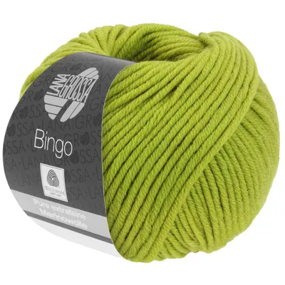 Produktbild von Lana Grossa BINGO 50 g extrafeine Wolle 80 m Farbe 728 - Kiwigrün