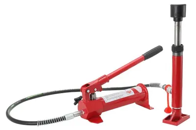 Zdjęcie produktu dla Hydrauliczny podnośnik samochodowy Porta Power – zestaw do prostowania karoserii – 4 t (4 000 kg) – 4 rury przedłużające – do samochodów osobowych i dostawczych