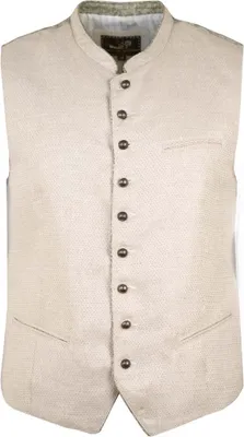 Produktbild von Trachtenweste Leinburg taupe/salbei 56