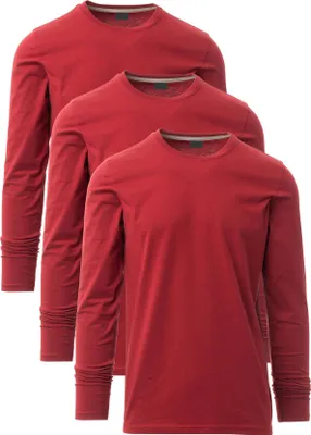 Produktbild von Mivaro Herren 3er Pack Langarmshirts aus Baumwolle - Longsleeve mit Rundhals, leicht anliegend, feinmaschiges Gewebe, Größen S bis 5XL