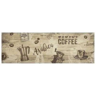 Immagine prodotto di Tappeto da Cucina Lavabile Marrone Caffè 60x180 cm in Velluto