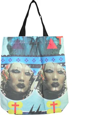 Produktbild von Stofftasche XL - Faces - Einkaufsbeutel