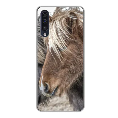 Produktbild von MuchoWow® Handyhülle Schutzhülle Hülle für Samsung Galaxy A50 Pferde - Natur - Makro Silikon Softcase Handy Hülle - Mobiltelefonhülle